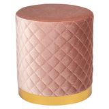 Olivia Quilted Vanity Ottoman