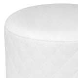 Olivia Quilted Vanity Ottoman