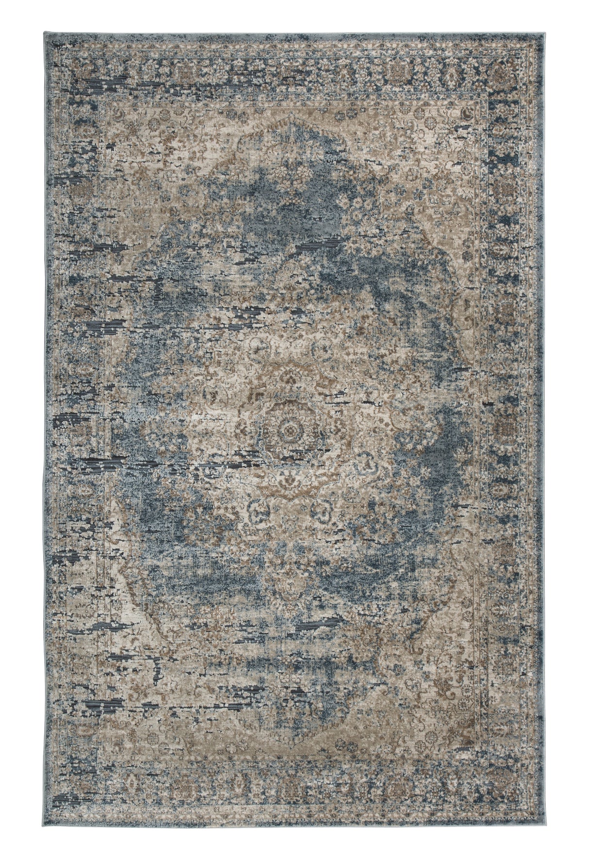 South Blue/Beige 5' X 7' Rug