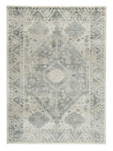 Precia Gray/Cream 5'3" X 7'3" Rug