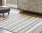 Karalee Ivory/Brown 5' X 7' Rug