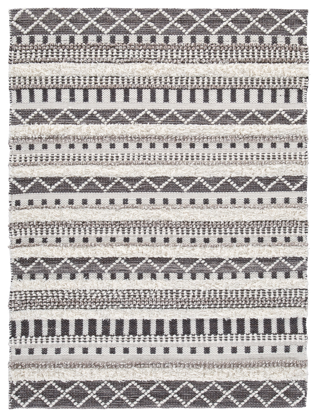 Karalee Ivory/Brown 5' X 7' Rug