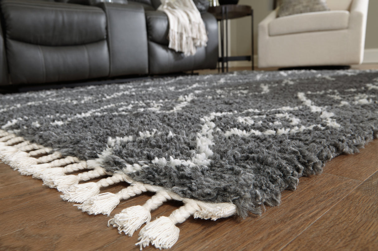 Maysel Charcoal/White 7'10" X 9'10" Rug