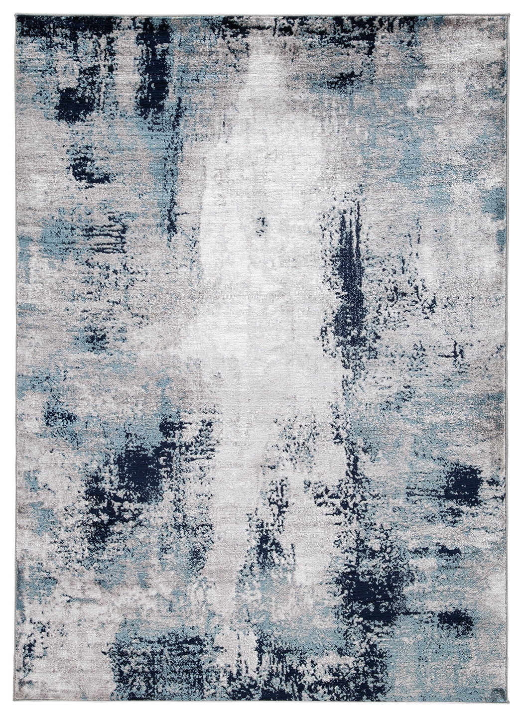 Leonelle White/Blue/Gray 7'10" X 10' Rug