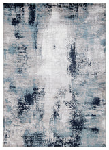 Leonelle White/Blue/Gray 7'10" X 10' Rug