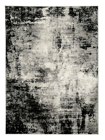 Zekeman Black/Cream/Gray 5'3" X 7'7" Rug