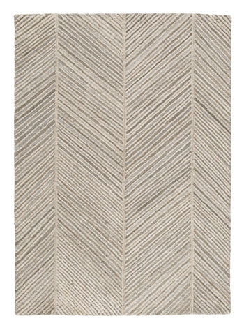 Leaford Taupe/Brown/Gray 5' X 7' Rug