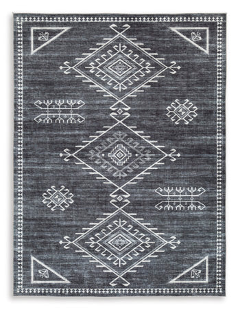 Arloman Black/Cream/Gray 5' X 7' Rug