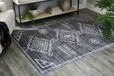 Arloman Black/Cream/Gray 5' X 7' Rug