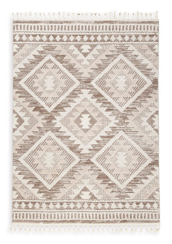 Odedale Tan/Cream 5' X 7' Rug