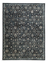 Hilcott Blue/Cream/Brown 7'10" X 10'6" Rug