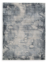 Langrich Blue/Gray/Cream 7'10" X 10'6" Rug