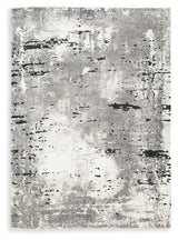 Aworley Gray/White 5' X 7' Rug