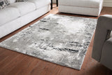 Aworley Gray/White 5' X 7' Rug