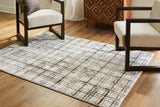 Azmerilla Cream/Brown/Gray 5'3" X 7'6" Rug