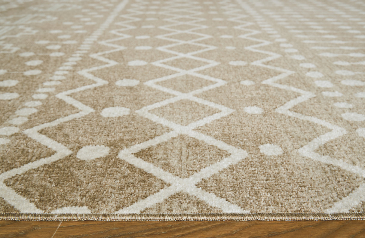 Bunchly Tan/Brown/Cream 5' X 7' Rug