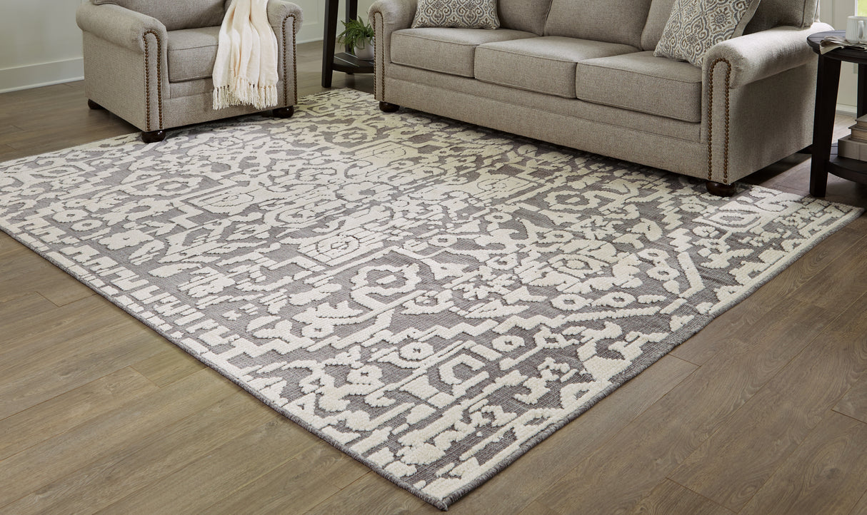 Oddetteley Gray/Ivory 7'10" X 10'1" Rug