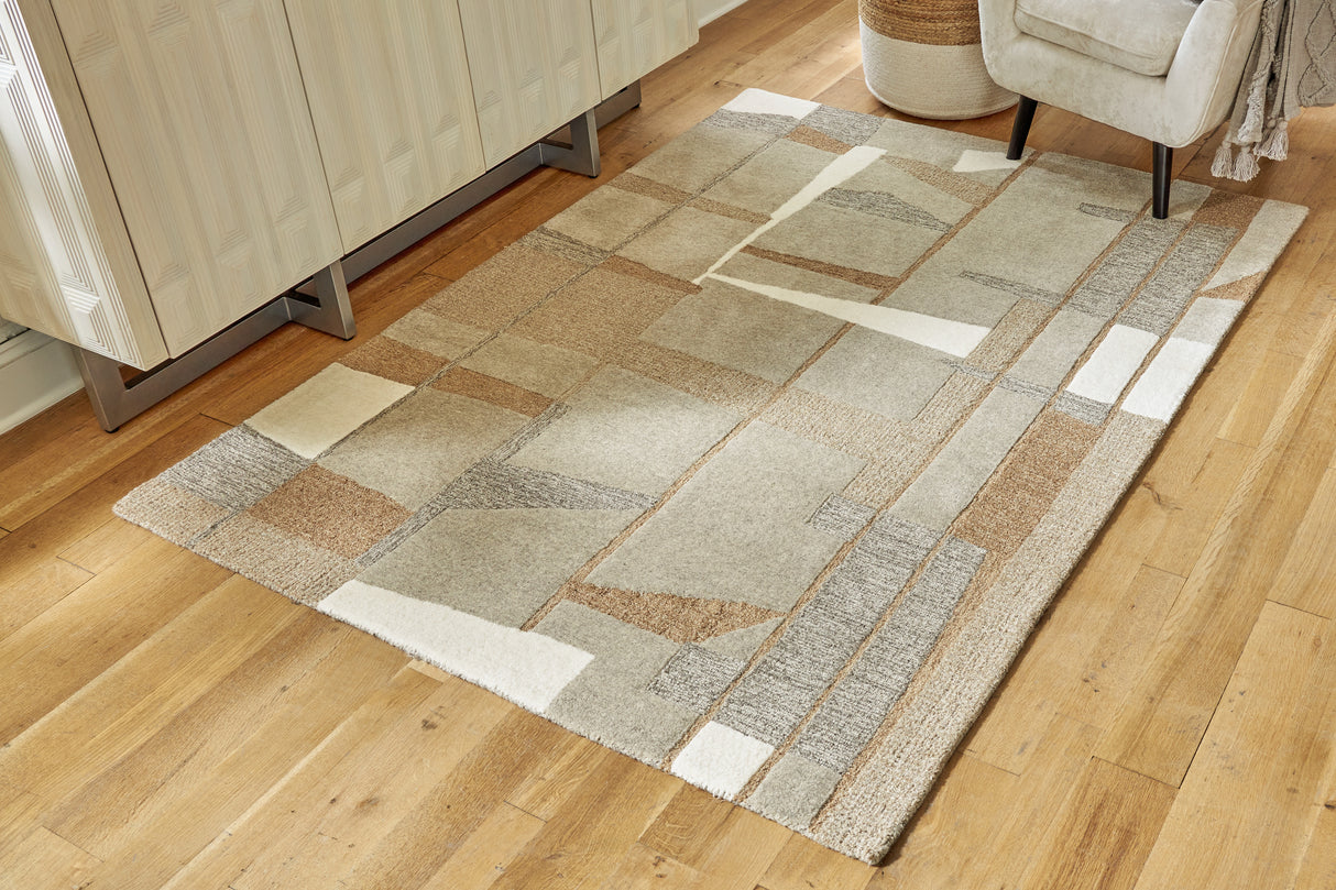 Abbotton Taupe/Gray/Caramel Medium Rug