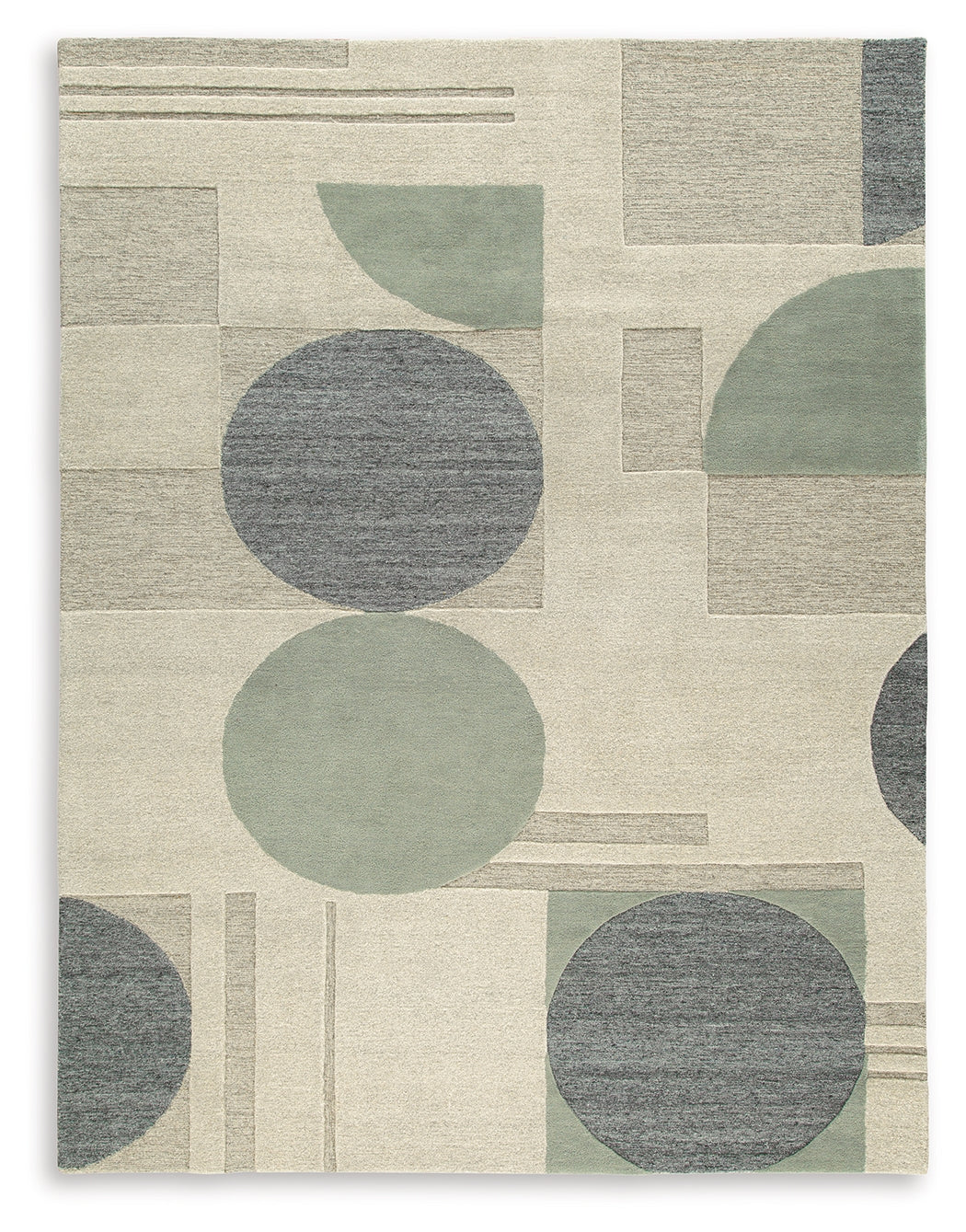 Dallane Linen/Blue/Green Large Rug