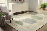 Dallane Linen/Blue/Green Large Rug