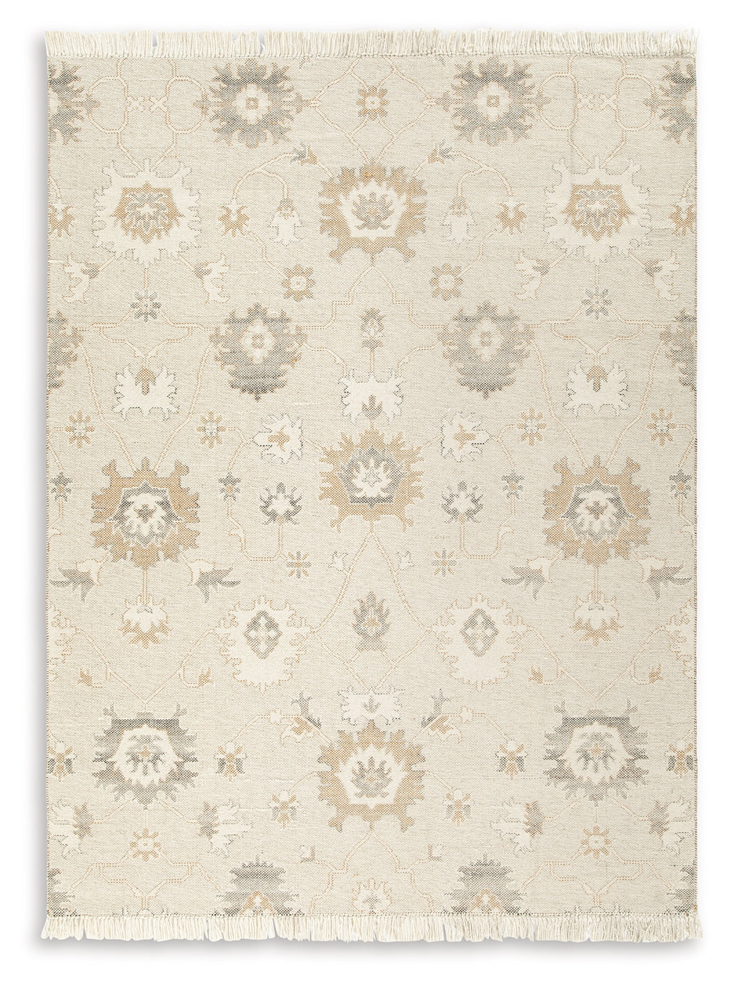 Calkin Linen/Gray/Caramel Large Rug