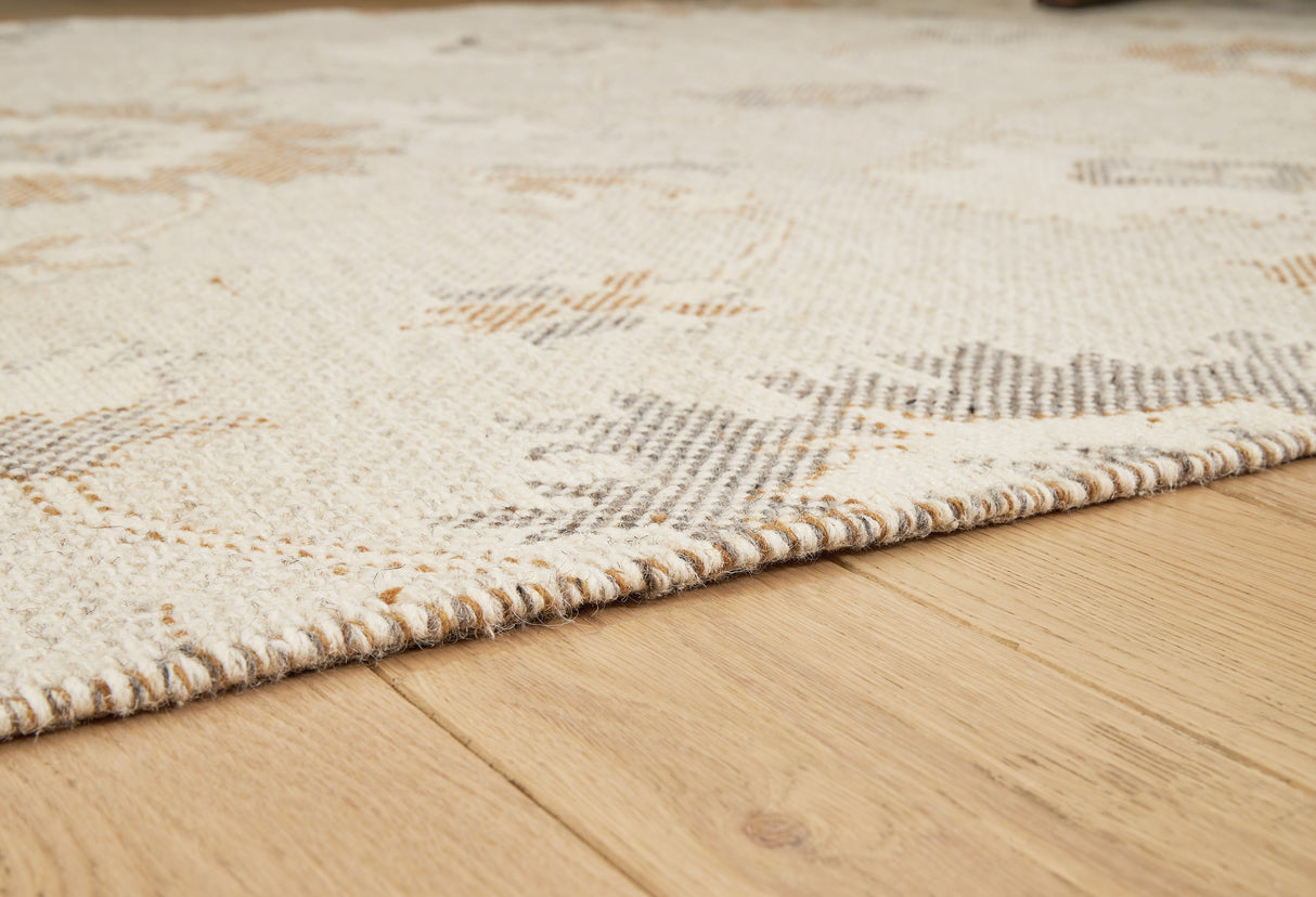 Calkin Linen/Gray/Caramel Medium Rug