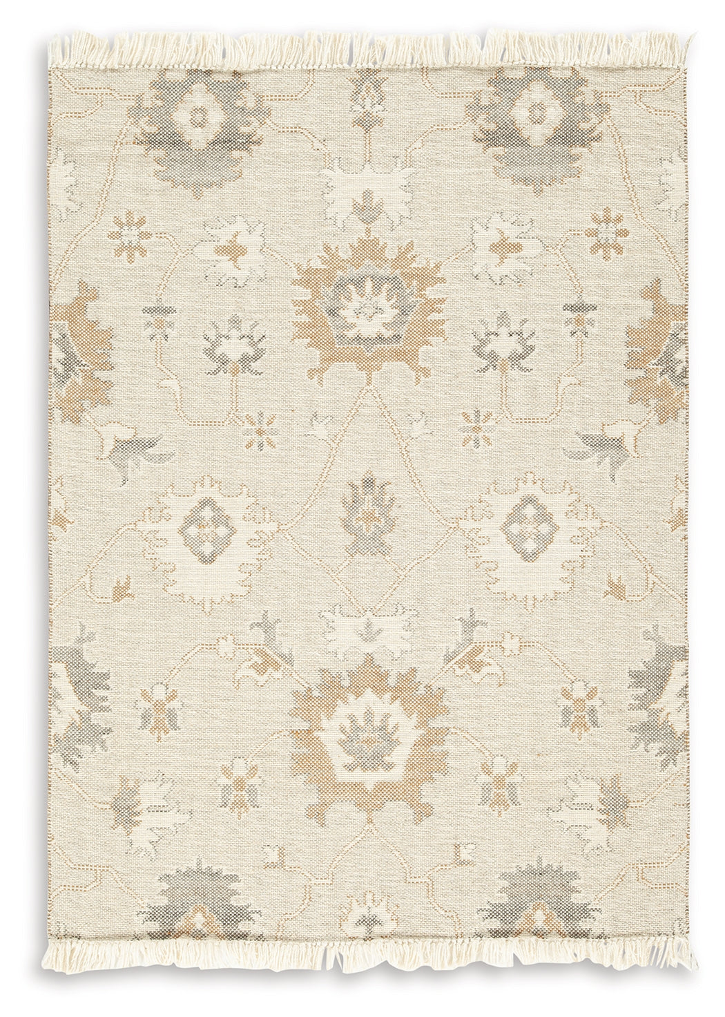 Calkin Linen/Gray/Caramel Medium Rug