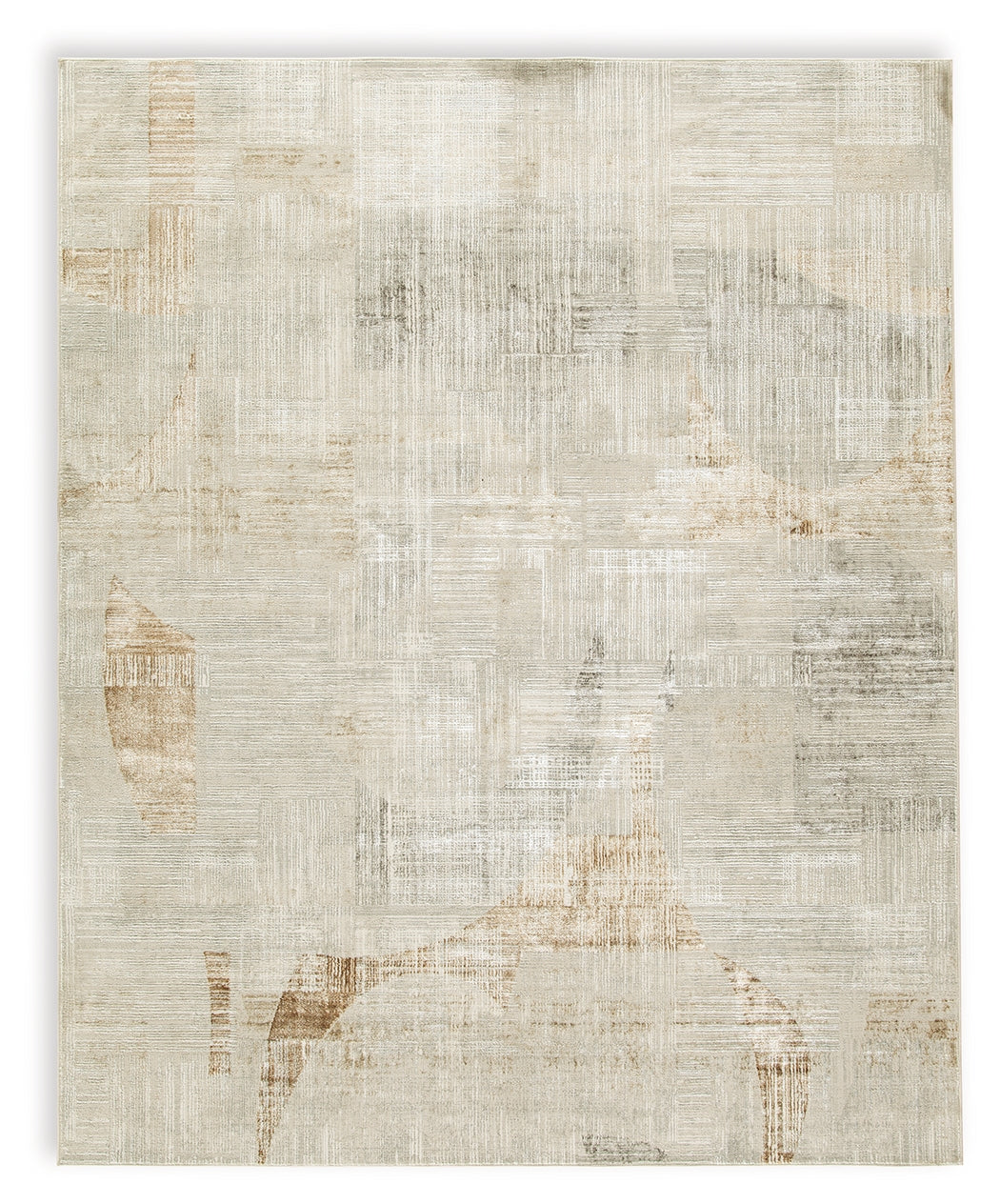 Elaning Linen/Gray/Caramel Large Rug