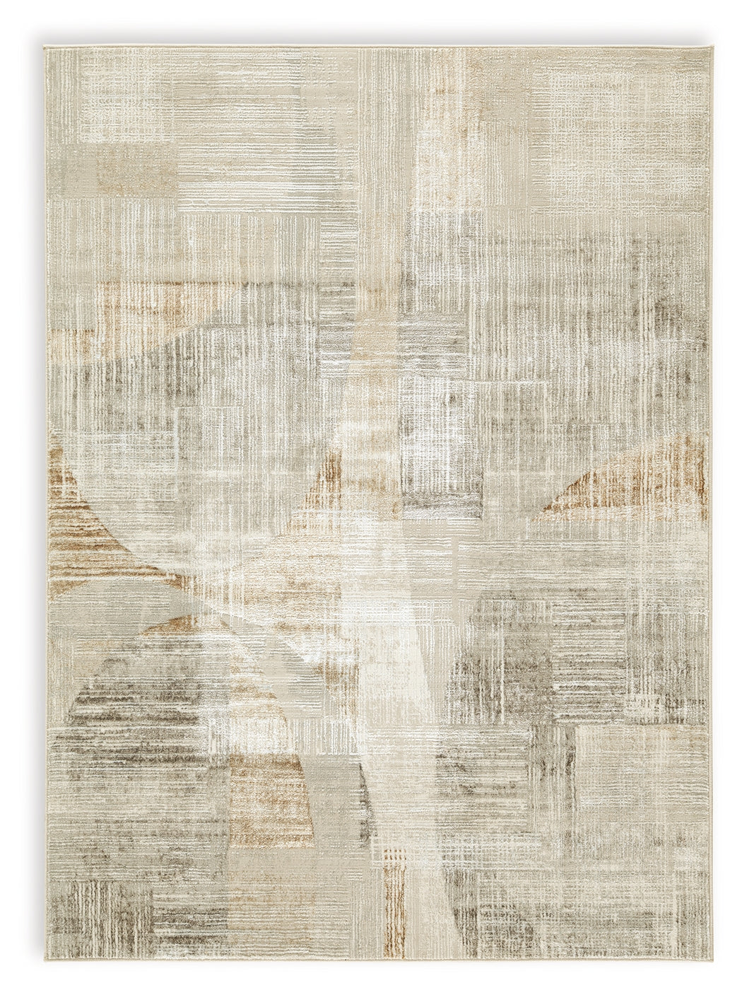 Elaning Linen/Gray/Caramel Medium Rug