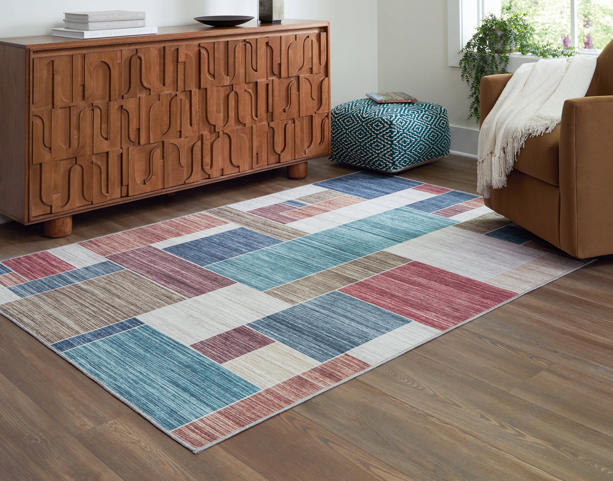 Numore 5'2" x 6'11" Washable Rug