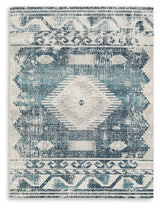 Daddridge Blue/Gray/Ivory Large Rug