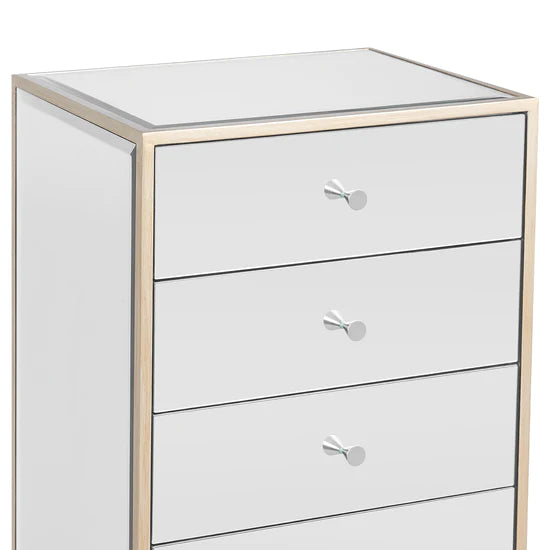 SlayStation® Rylie Mirrored 6-Drawers Vanity Storage Unit