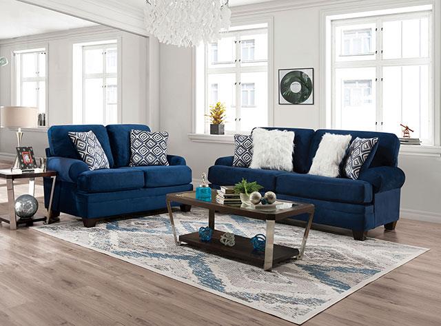 Waldstone Navy Upholstery Set