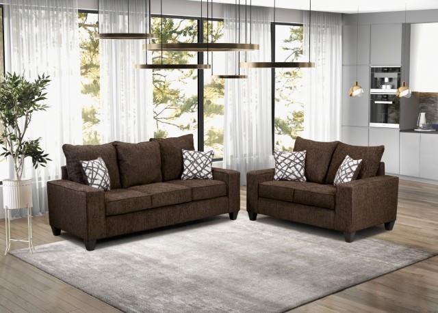 West Action Chocolate Upholstery Set