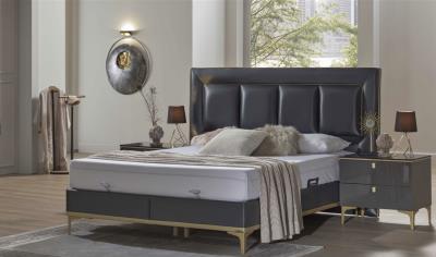 Carlino Queen Storage Bed (Prada Grey) 4 Pieces