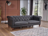 Muse Love Seat (Muse Grey Pu) 2 Pieces