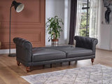 Muse Love Seat (Muse Grey Pu) 2 Pieces