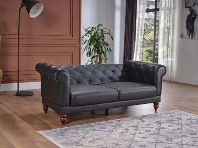 Muse Love Seat (Muse Grey Pu) 2 Pieces