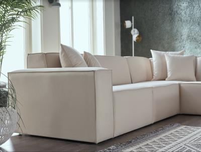 Daya Sectional Chair (Manori Ekru) 1 Piece