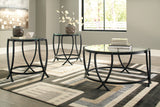 Tarrin Black Table (Set Of 3)