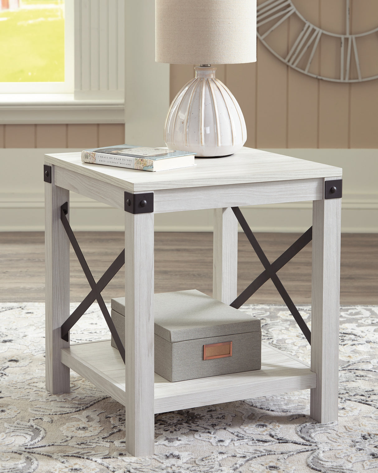 Bayflynn Whitewash End Table