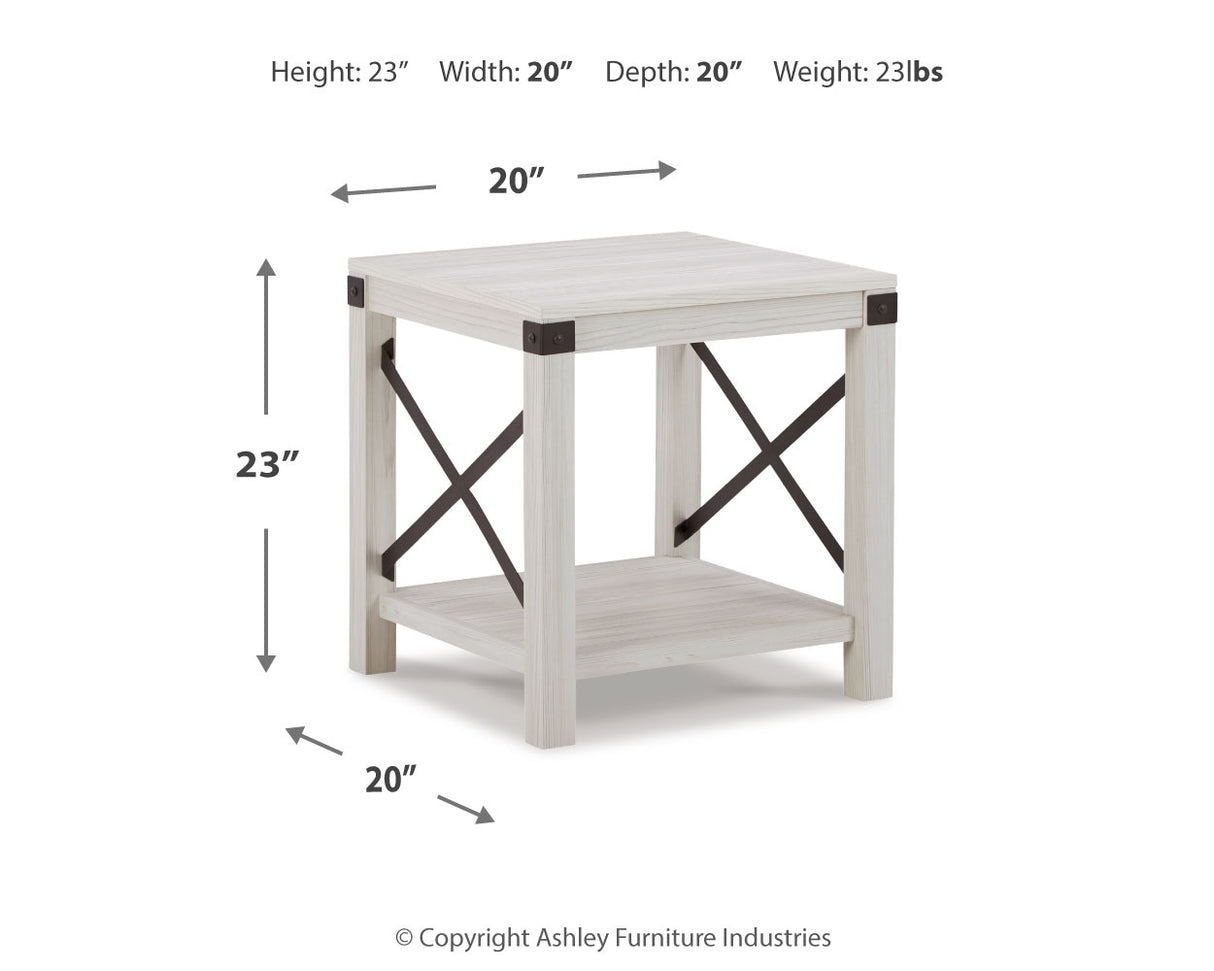 Bayflynn Whitewash End Table