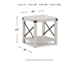 Bayflynn Whitewash End Table