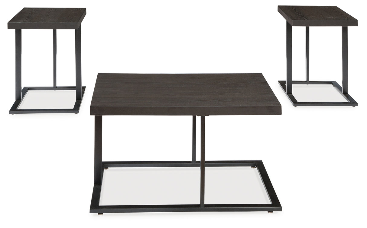 Airdon Bronze Finish Table (Set Of 3)