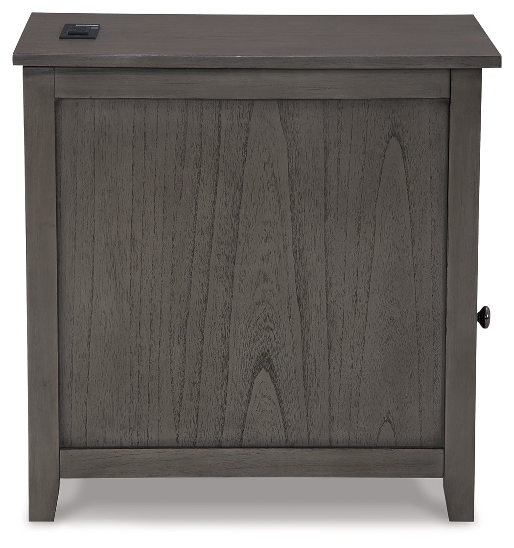 Treytown Gray Chairside End Table