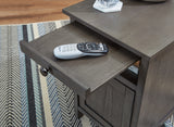 Treytown Gray Chairside End Table