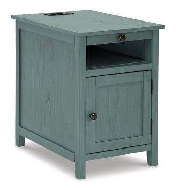 Treytown Teal Chairside End Table