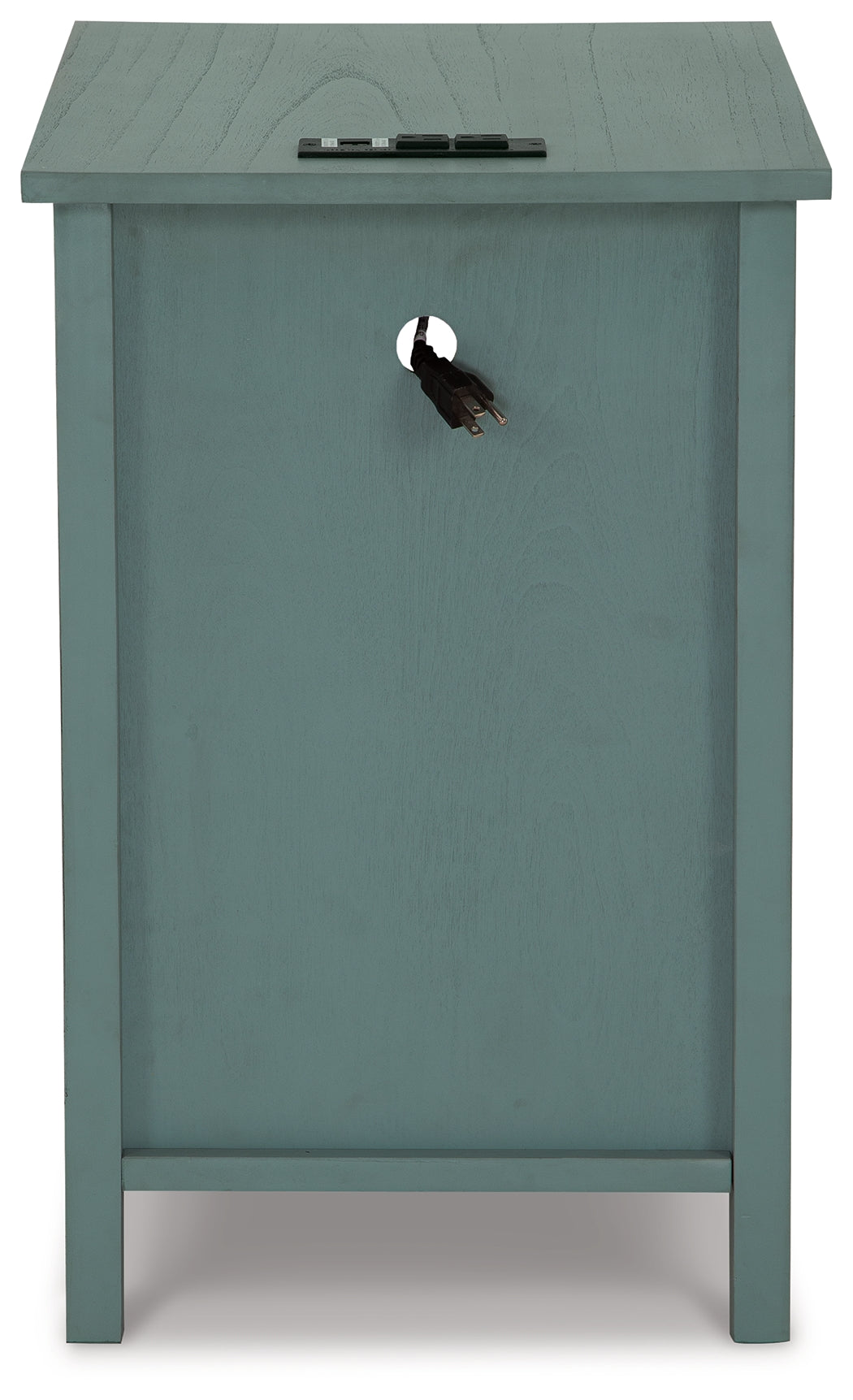 Treytown Teal Chairside End Table