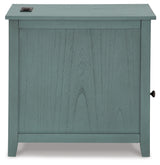 Treytown Teal Chairside End Table