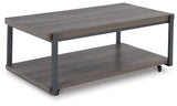 Wilmaden Gray/Black Table (Set Of 3)